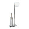 Porta Rolos com Escova WC Inox Brilho